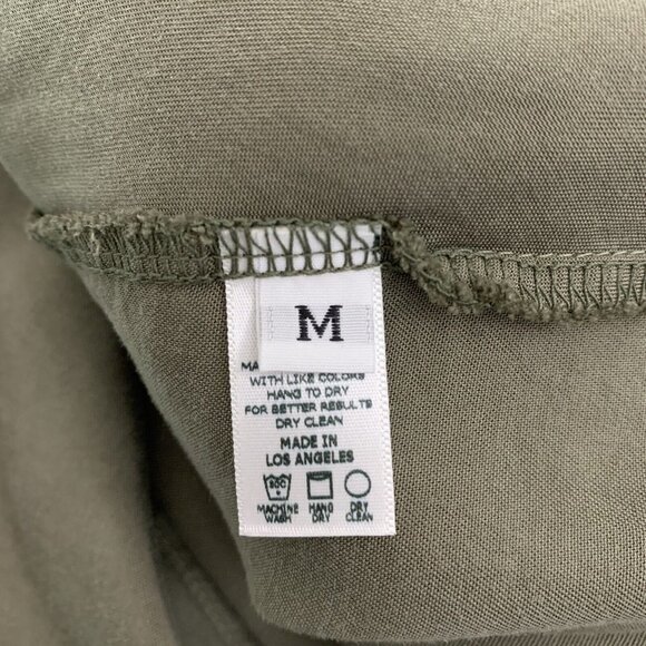 NU Construction Medium Dress Shift A Line Olive Green Tank Womens Dress - Picture 5 of 6